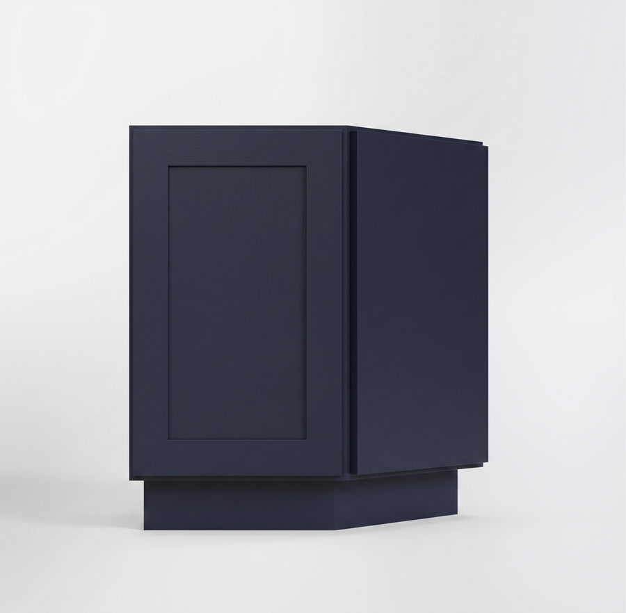 Navy Blue 24" Angle Corner Base Cabinet