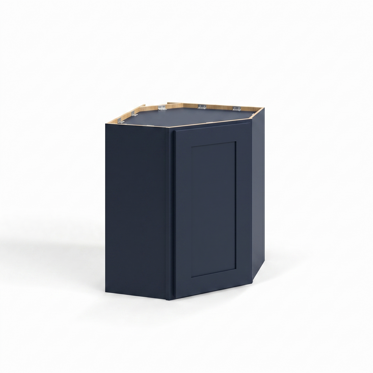 Navy Blue 24" Diagonal Corner Wall Cabinet