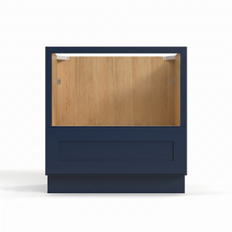 Navy Blue 30" Microwave Base Cabinet