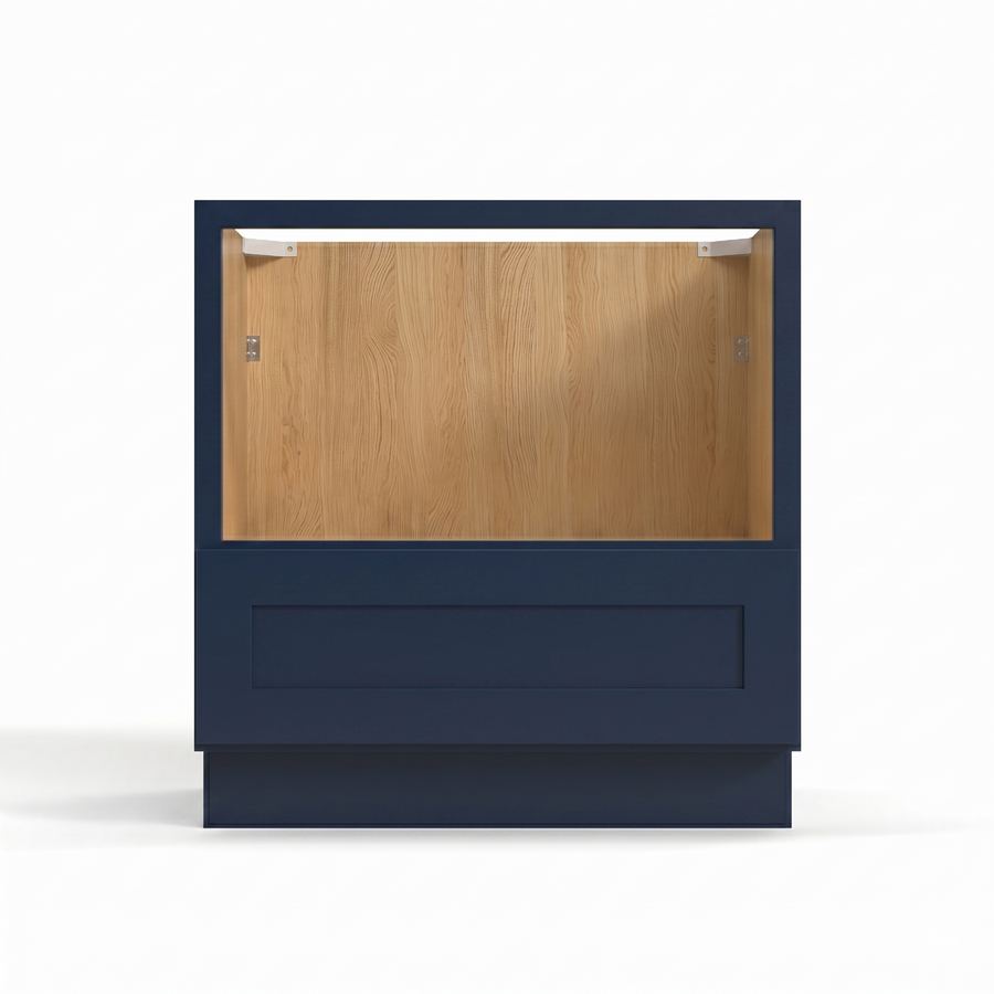 Navy Blue 33" Microwave Base Cabinet