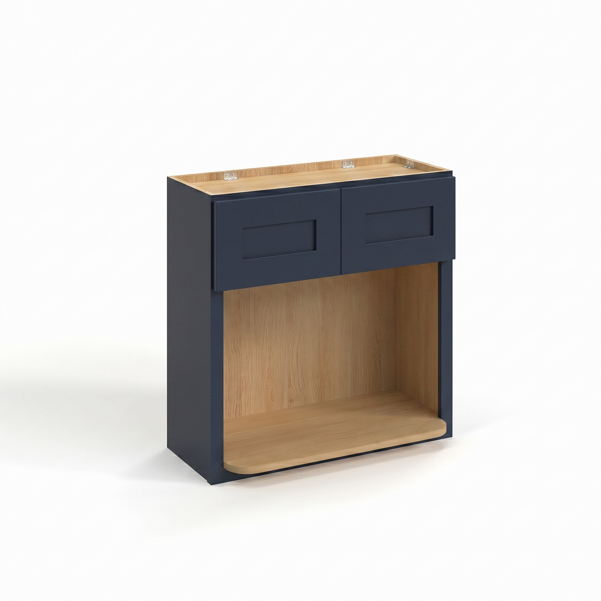 Navy Blue 30" Microwave Wall Cabinet