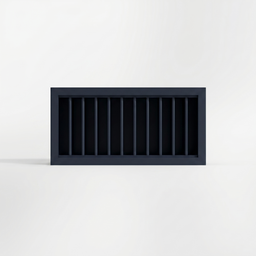 Navy Blue 30" Wall Plate Rack Cabinet