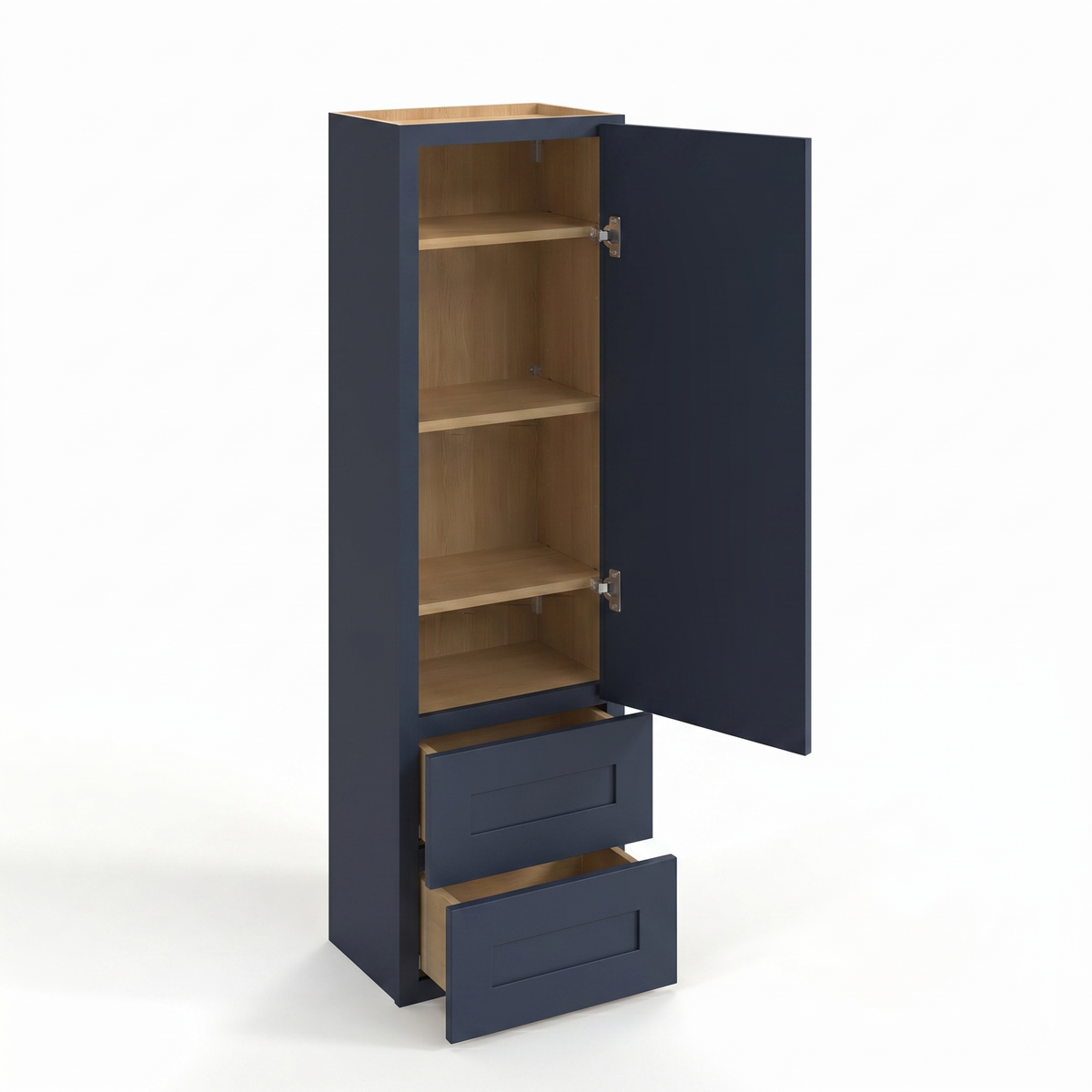 Navy Blue 18" Drawer Wall Cabinet