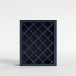 Navy Blue 30" Wall Wine Rack Cabinet