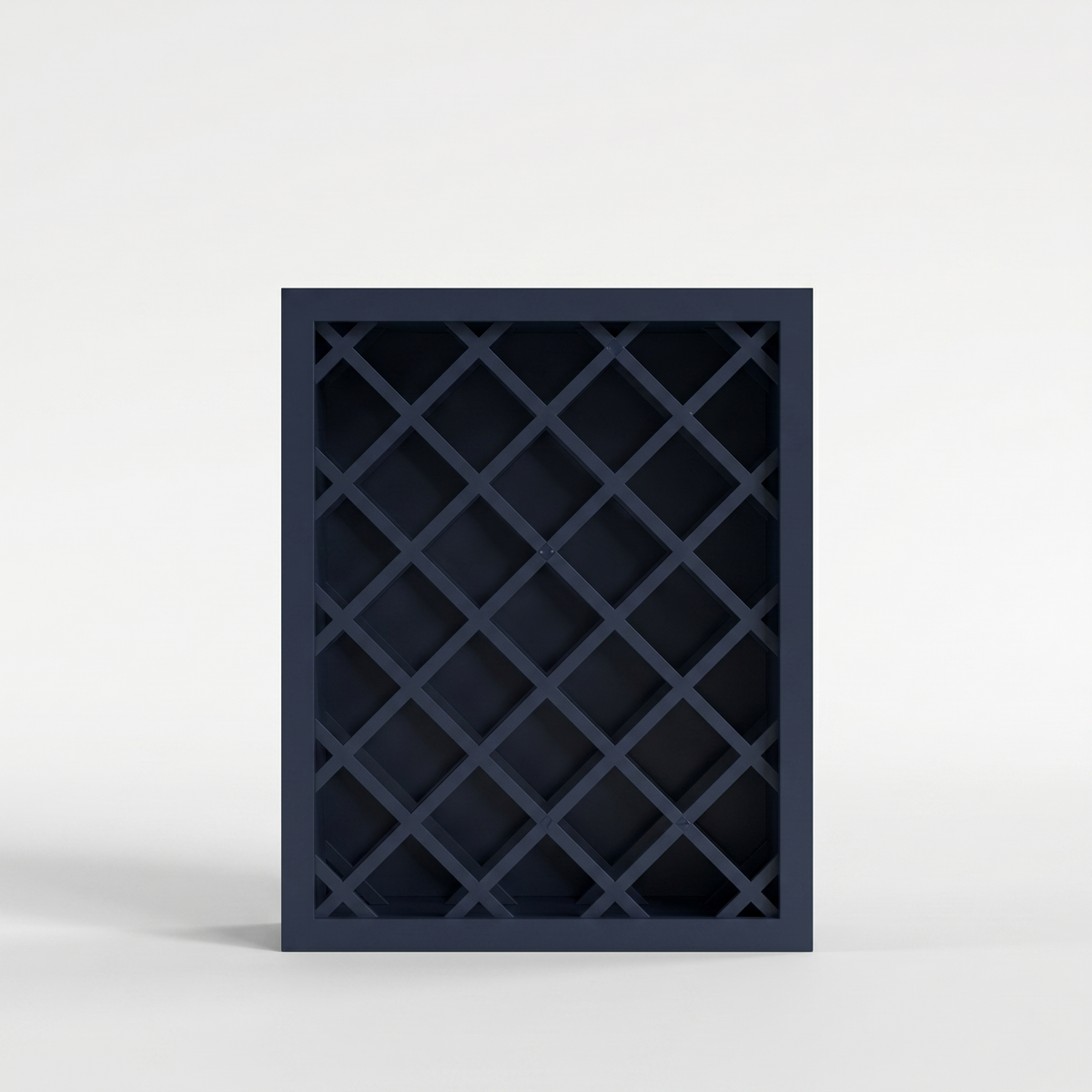 Navy Blue 24" Wall Wine Rack Cabinet
