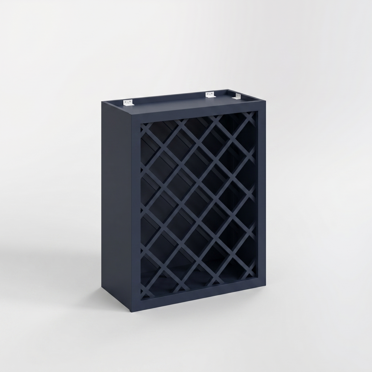 Navy Blue 24" Wall Wine Rack Cabinet