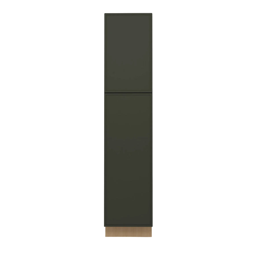 Slim Aston Green 18" Utility Cabinet front view