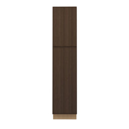 Slim Amber Oak 18" Utility Cabinet front view