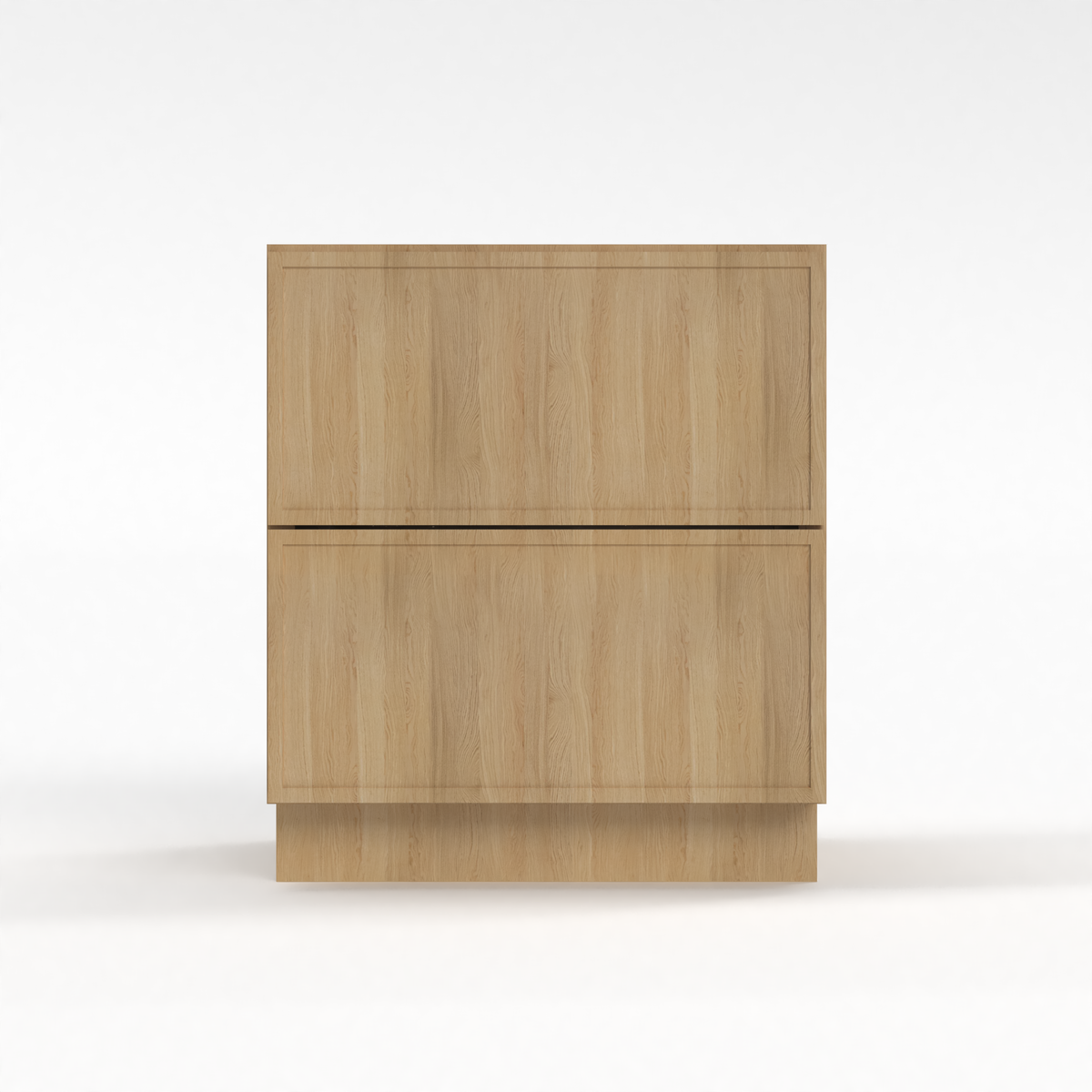 Slim White Oak 30" Drawer Base Cabinet