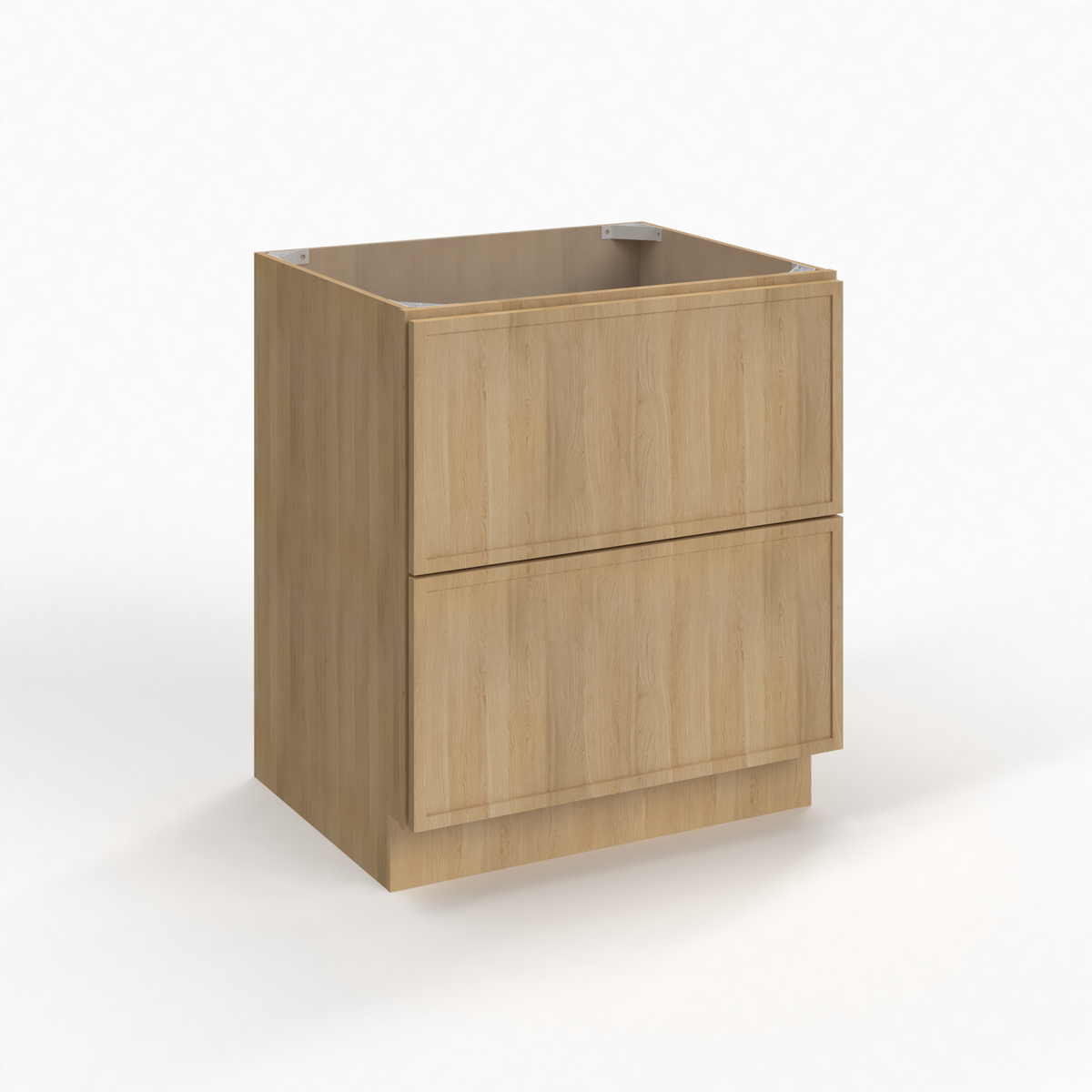 Slim White Oak 24" Drawer Base Cabinet