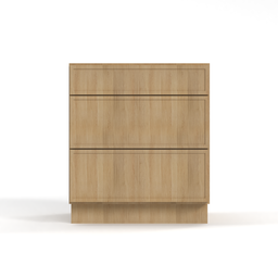 Slim White Oak 24" Drawer Base Cabinet