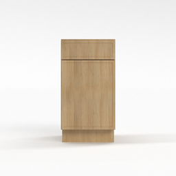 Slim White Oak 18" Standard Base Cabinet