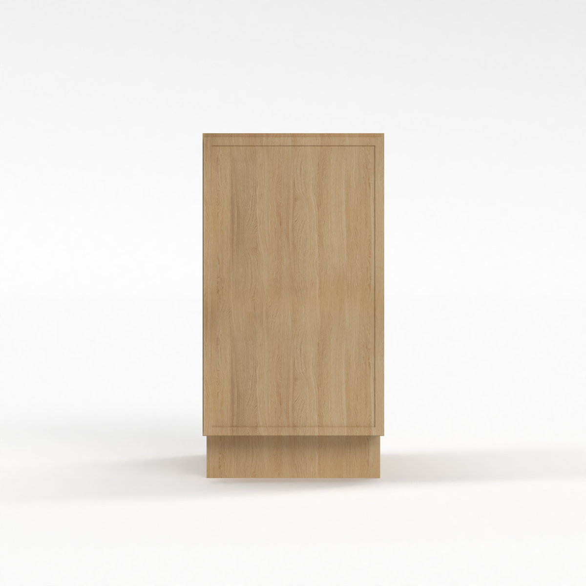 Slim White Oak 12" Full Height Door Base Cabinet