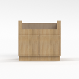 Slim White Oak 36" Sink Base Cabinet