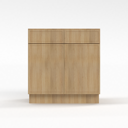 Slim White Oak 33" Sink Base Cabinet
