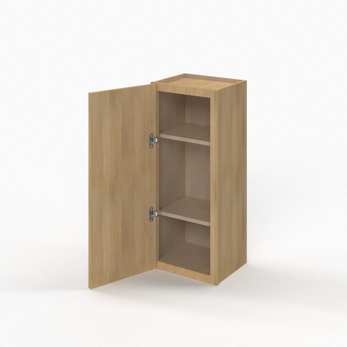 Slim White Oak 9" Standard Wall Cabinet
