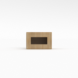 Slim White Oak 15" Glass Door Wall Cabinet