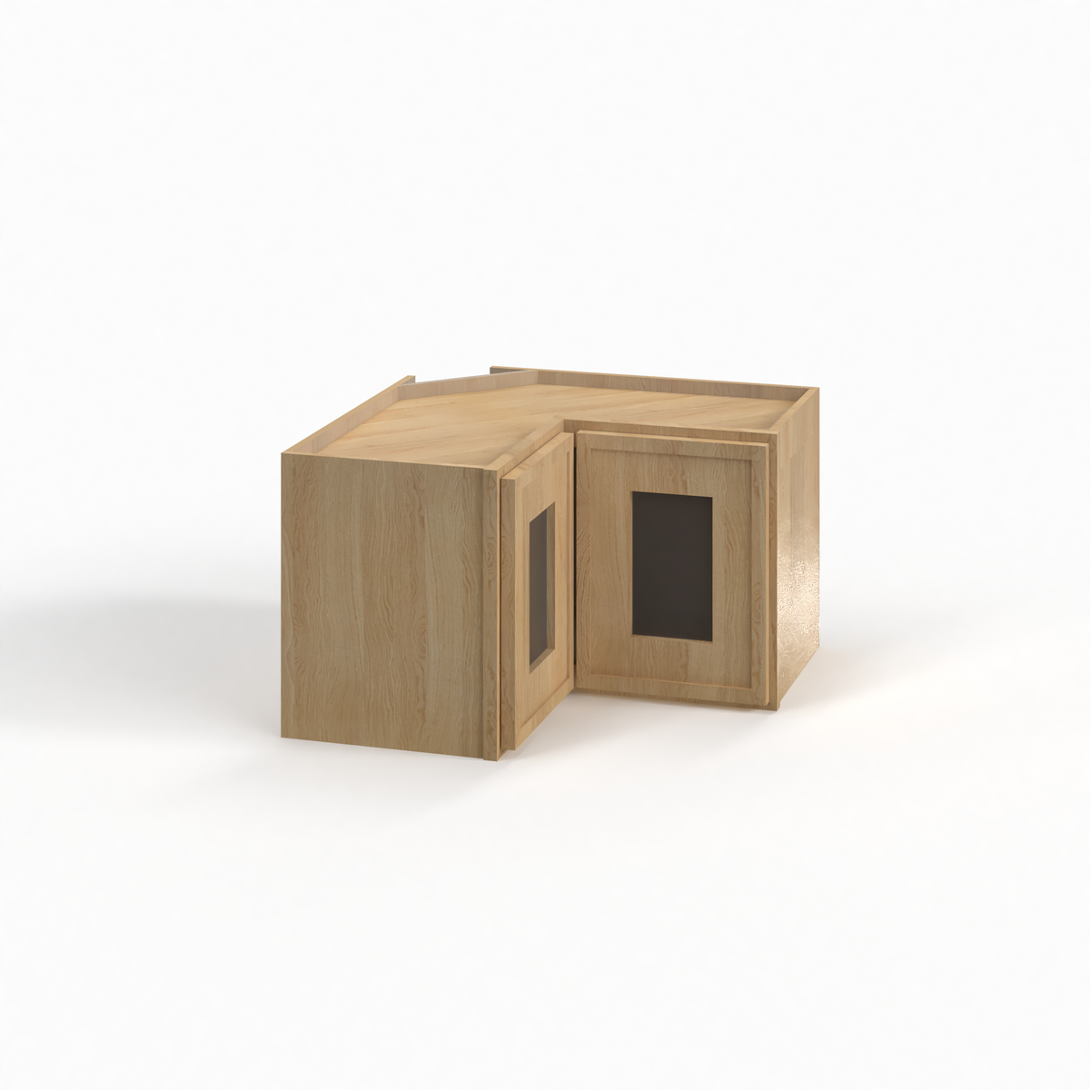 Slim White Oak 24" Easy Reach Wall Cabinet