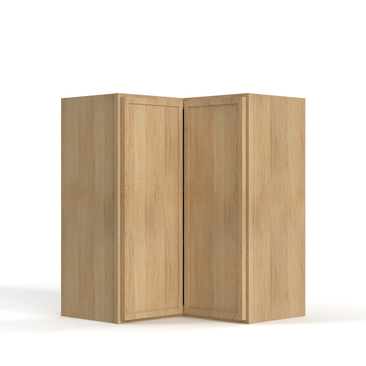 Slim White Oak 24" Easy Reach Wall Cabinet