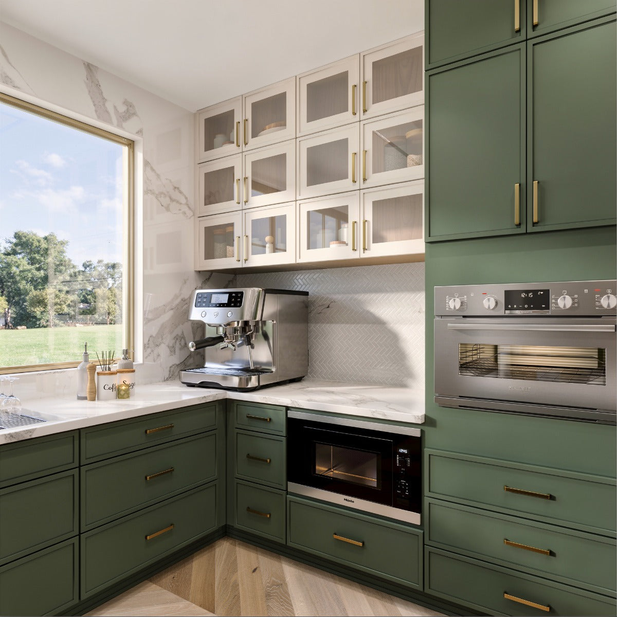 Slim Aston Green 12" Standard Base Cabinet
