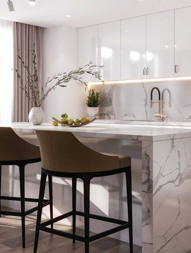 Modern kitchen island mobile
