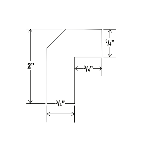 Angle Light Rail Moulding