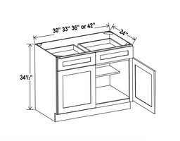 Smoky Ash 33" Standard Base Cabinet