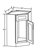 Charleston White 36" Sink Base Cabinet
