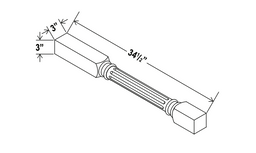 Fluted Decorative Leg