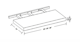 Aston Green 24" Floating Shelf