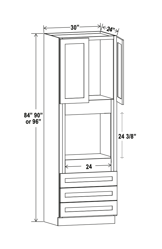 Treasure Chest 30" Oven Cabinet