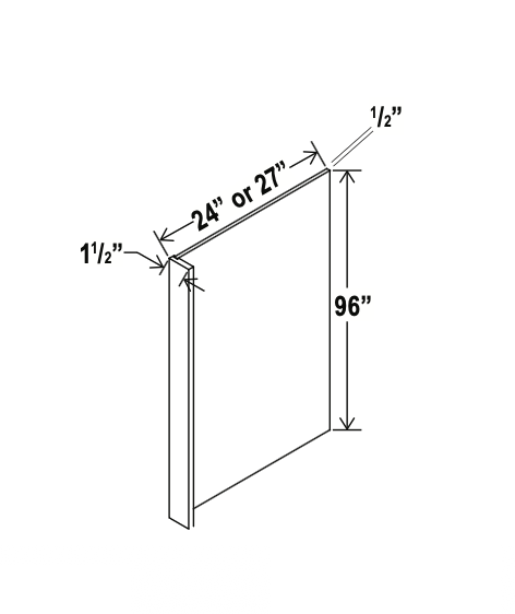 Refrigerator End Panel Veneer