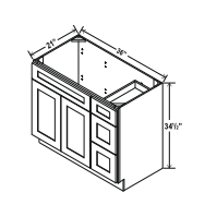Treasure Chest 36" Vanity Combo