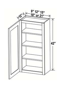 Sage Breeze 21" Standard Wall Cabinet