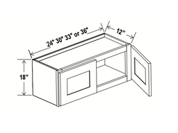 Aspen White 36" Standard Wall Cabinet