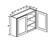 Aspen White 30" Standard Wall Cabinet