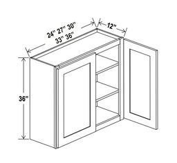Shaker Espresso 33" Standard Wall Cabinet