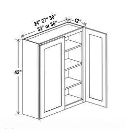 Shaker Espresso 36" Standard Wall Cabinet