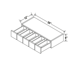Charleston White 30" Wall Spice Drawer