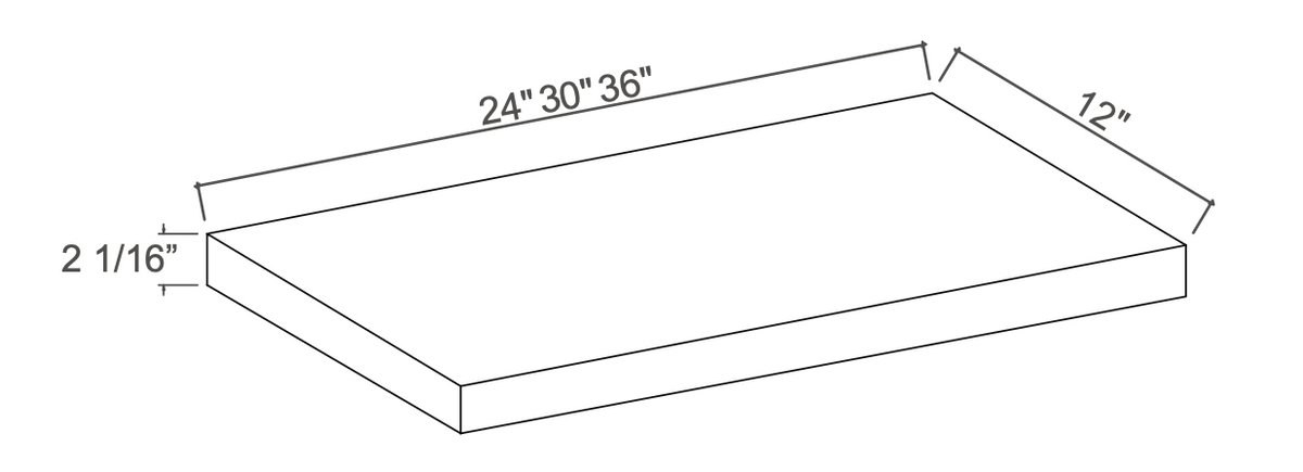 Slim Amber Oak 30" Floating Shelf