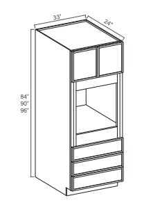 Slim Dove White 33" Oven Cabinet