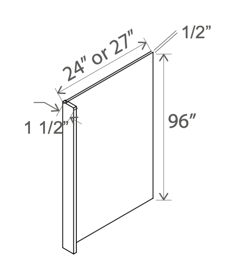 Refrigerator End Panel Veneer