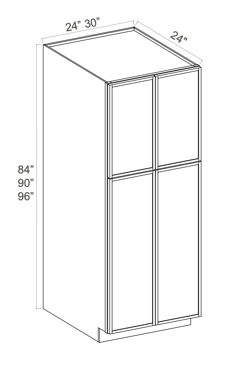 Slim Aston Green 24" Utility Cabinet