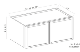 Slim Iron Black 33" Standard Wall Cabinet