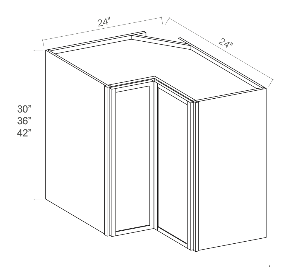 Slim Dove White 24" Easy Reach Wall Cabinet