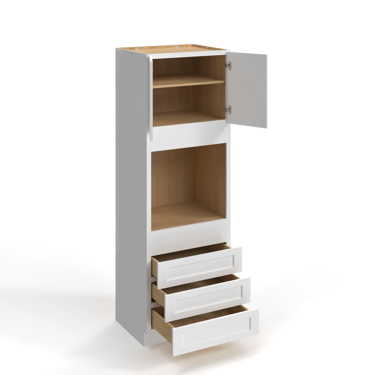 Shaker White 30" Oven Cabinet