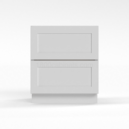 Shaker White 24" Drawer Base Cabinet