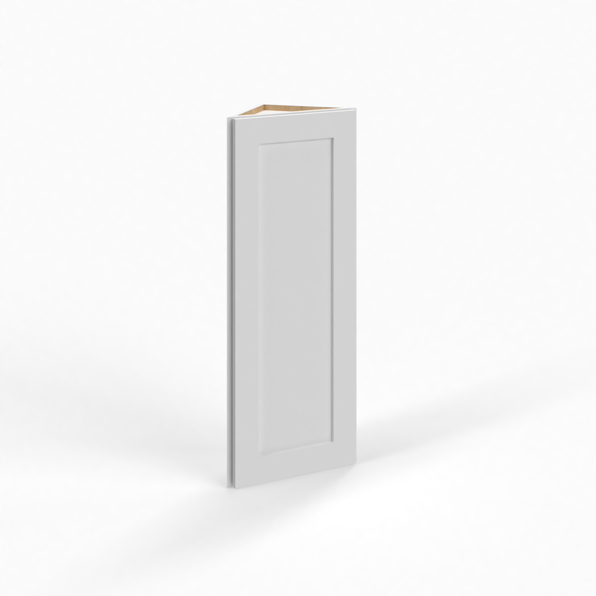 Shaker White 12" Angle Corner Wall Cabinet