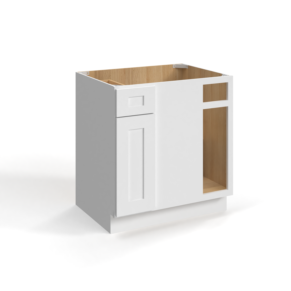 Shaker White 33" Blind Corner Base Cabinet