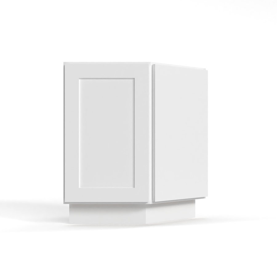 Shaker White 24" Angle Corner Base Cabinet